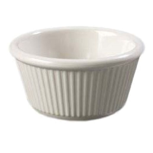 Various Quantities - Carlisle S287-842 Bone 4 Oz Fluted Melamine Ramekin New