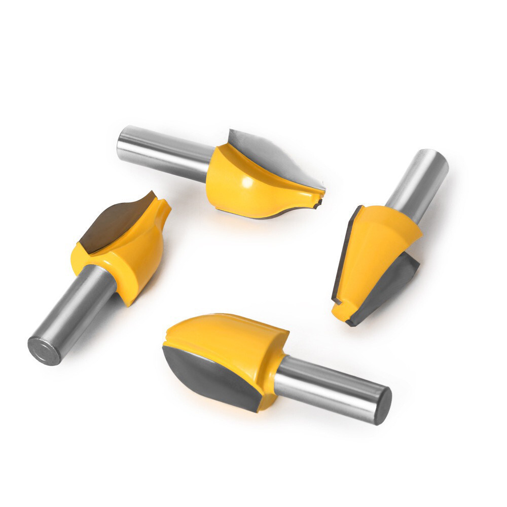 1-4PCS Vertical Raised Panel Router Bit Set 1/2" Shank Woodworking cutter Tool