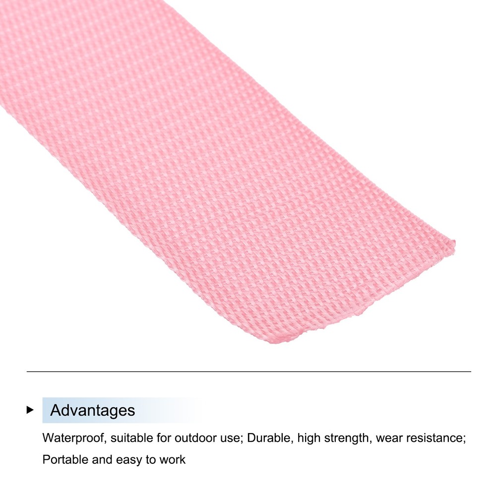 Lightweight Polypropylene Webbing Strap 5cm 10 Yard Pink