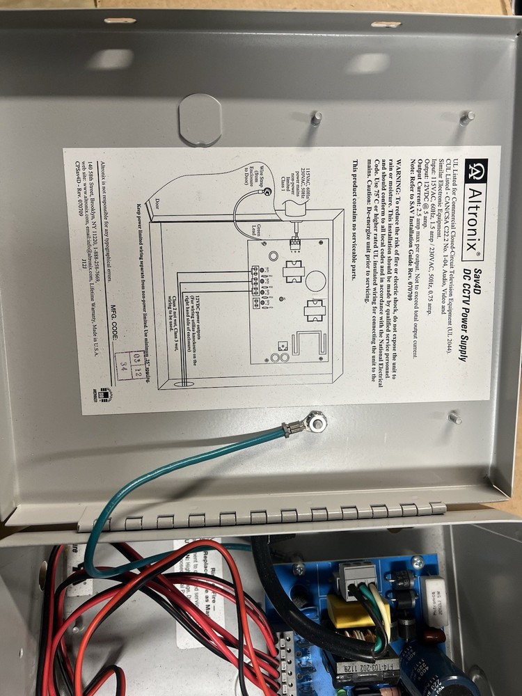 Altronix Sav4D DC CCTV Power Supply