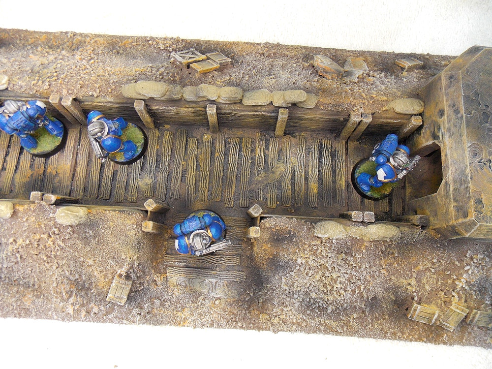 WARGAMING TERRAIN PAINTED ADVANCE ORDERS TRENCH SYSTEM
