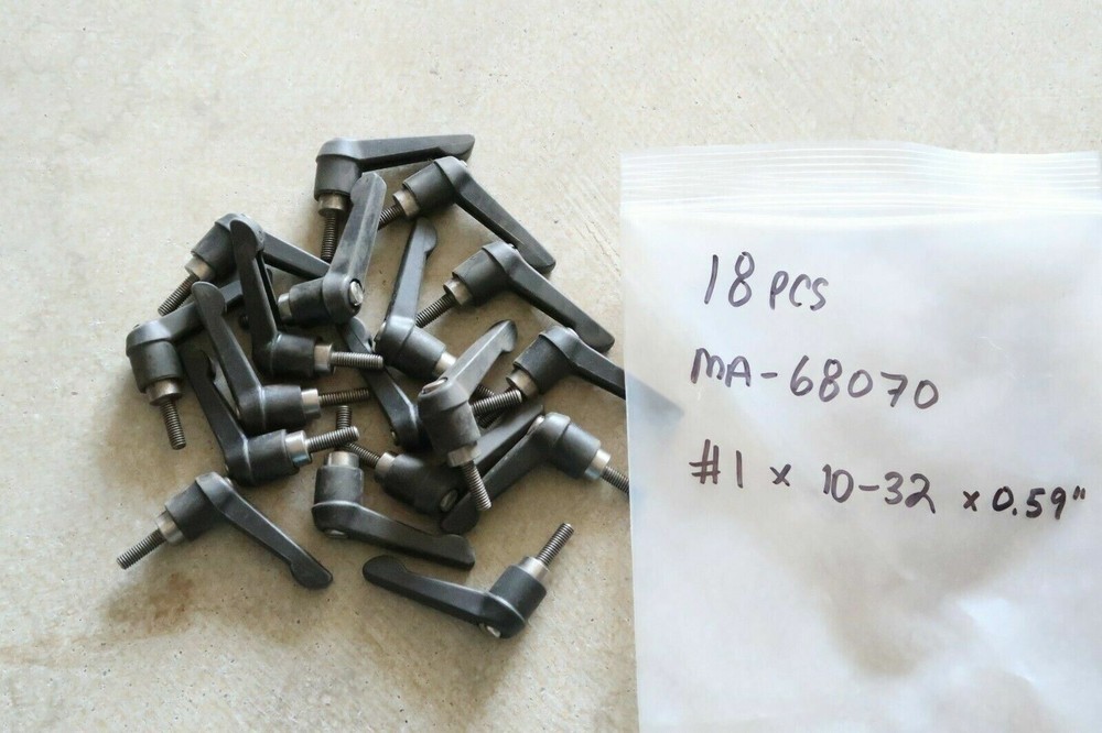 5 pcs MONROE ENGINEERING MA-68070, #1 x 10-32 Stud SS Insert Adjustable Handles