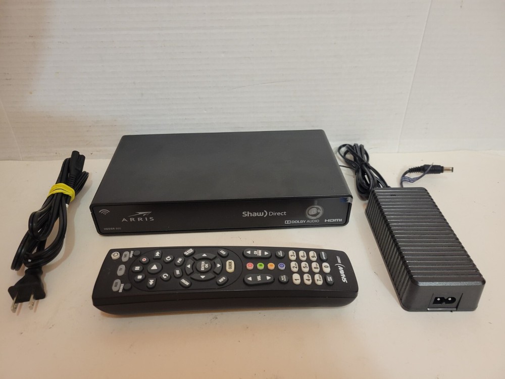 Shaw Direct HDDSR 800 Satellite Receiver With Remote  Adapter