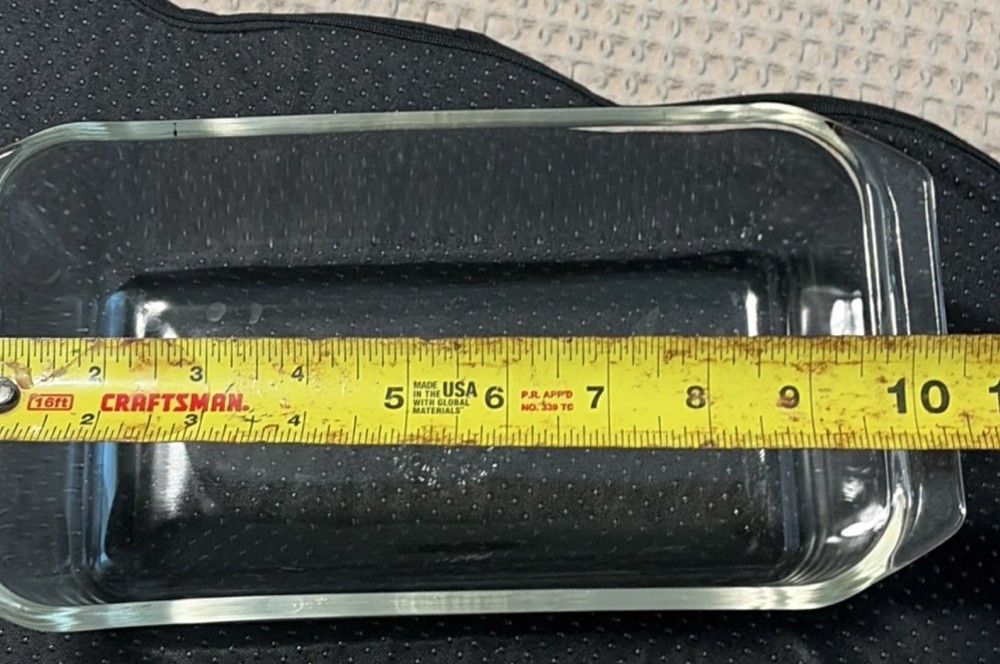 PYREX Clear Glass Rectangle Loaf Pan Oven Safe