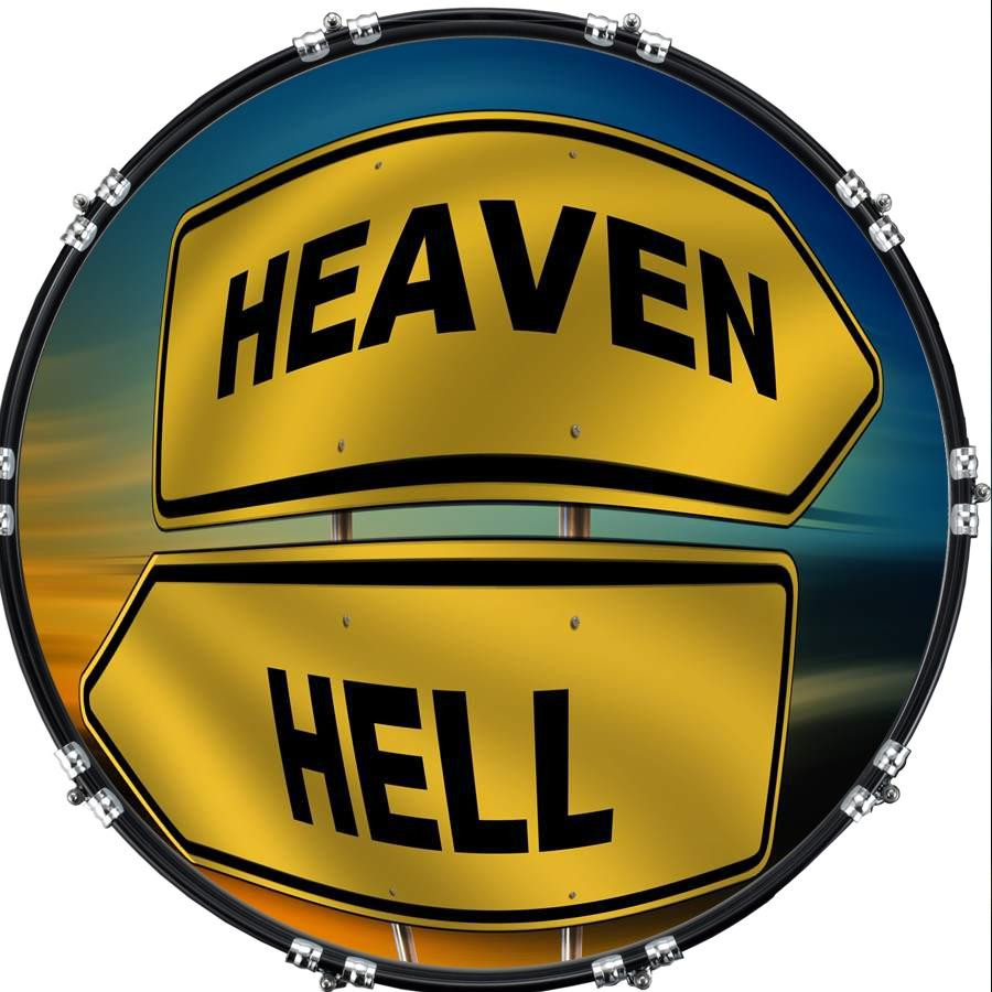 20" Custom Bass Kick Drum Front Head Graphical Graphic Heaven or Hell