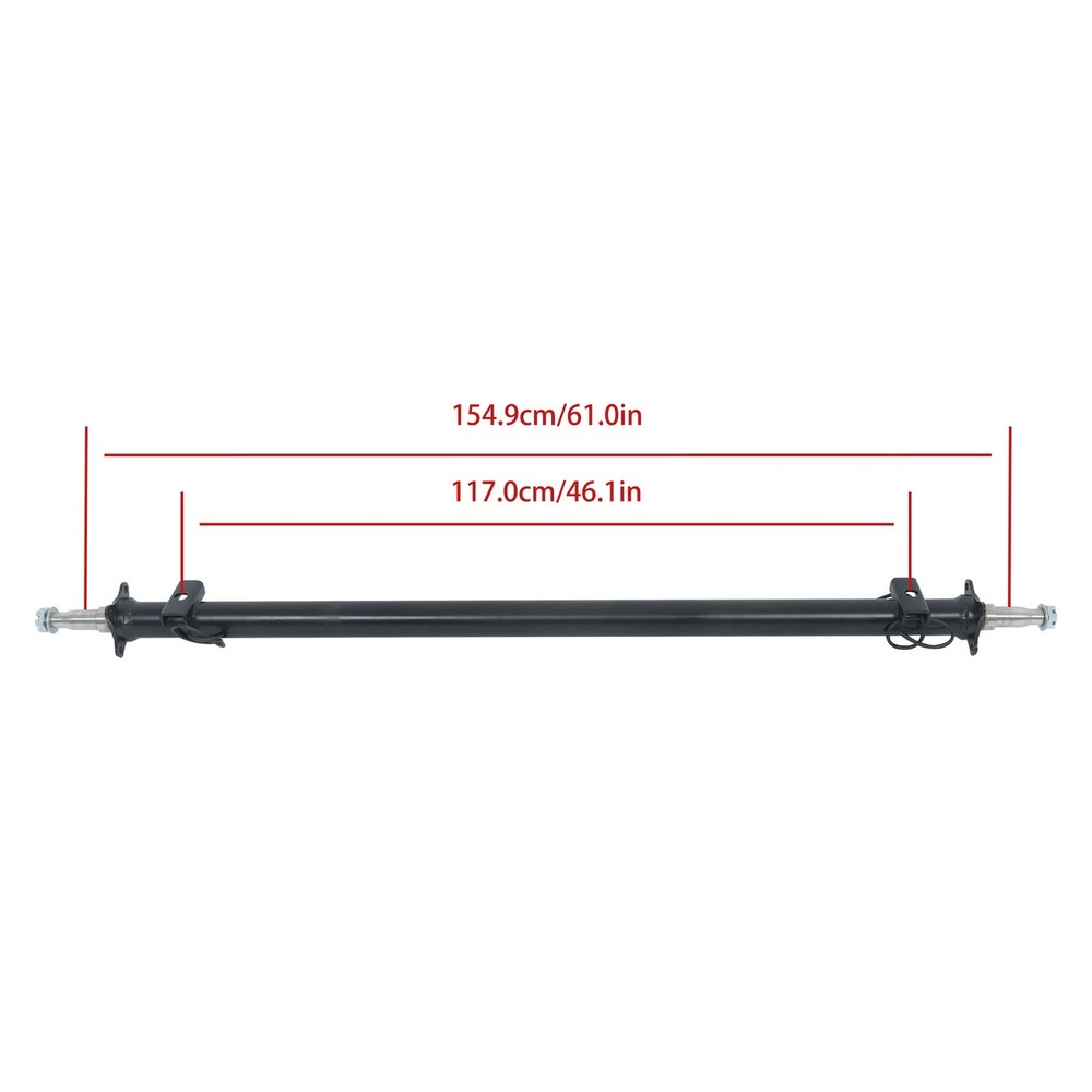 3.5k TK Trailer Axle - (3500 lb Beam Only) w/ Idler 61"~95" Hub 46"~80" Spring