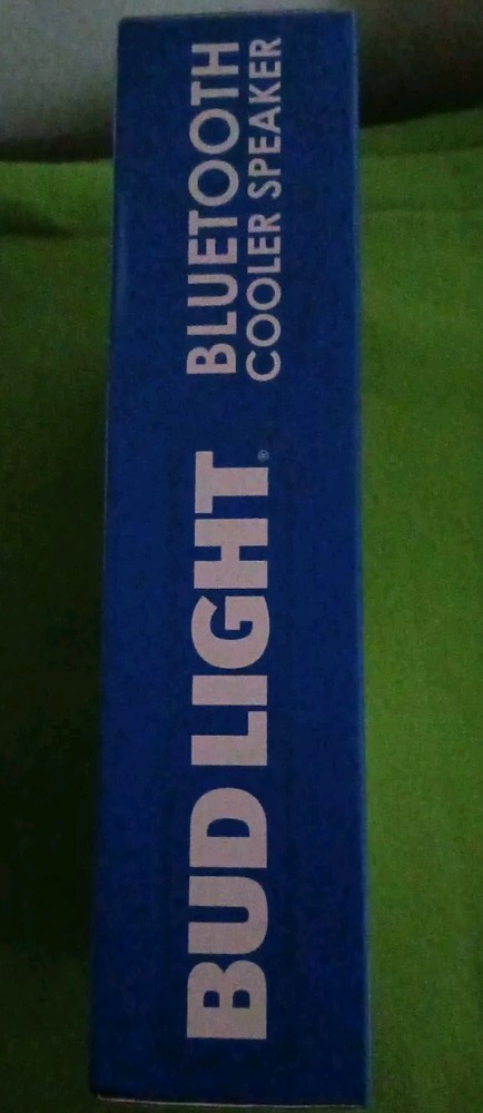 Bud Light Bluetooth Built In Speaker Portable Cooler Bag Blue NIB Float River