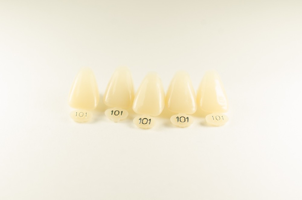 DENTAL POLYCARBONATE TEMPORARY CROWNS #101 (URC) UPPER RIGHT CENTRAL 5/PACK