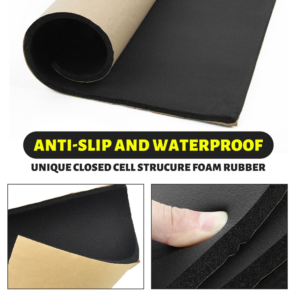 Foam Rubber Sheet Rolls,Closed Cell EPDM Rubber Self - Adhesive Soundproofing
