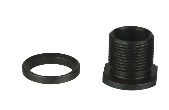 Steel Adapter to Convert 1/2x36 TPI Muzzle Thread to 5/8x24 TPI Muzzle Thread