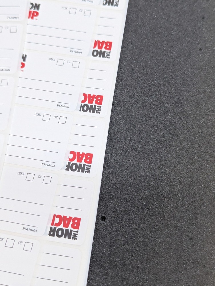 The Norton Backup 5.25" Floppy Discs IBM 1989 PC Computer Program Software