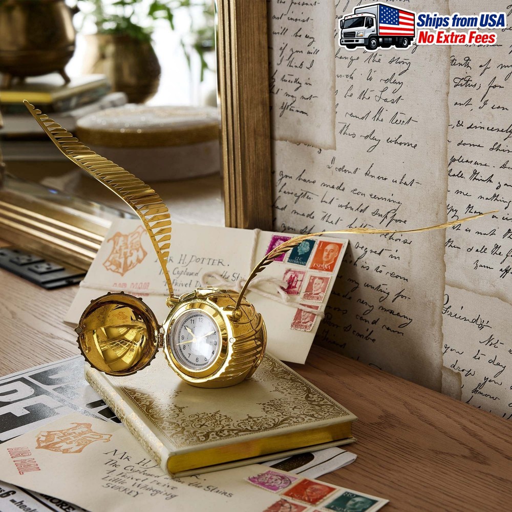 NEW Harry Potter Golden Snitch Clock