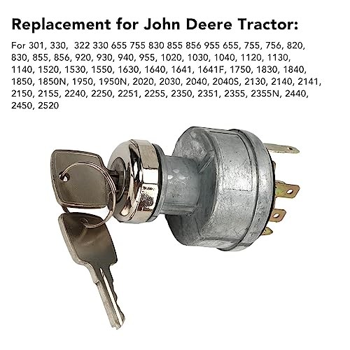 Ignition Switch AR58126 Key Switch Replacement for 322 330 655 755 830 855 856