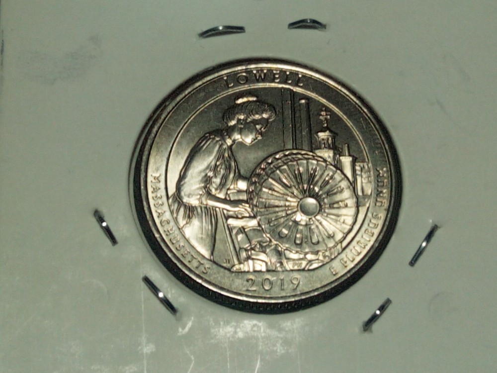 Mint Error Coin Washington Quarter 2019p Lowell Multiple Die Chips On Reverse