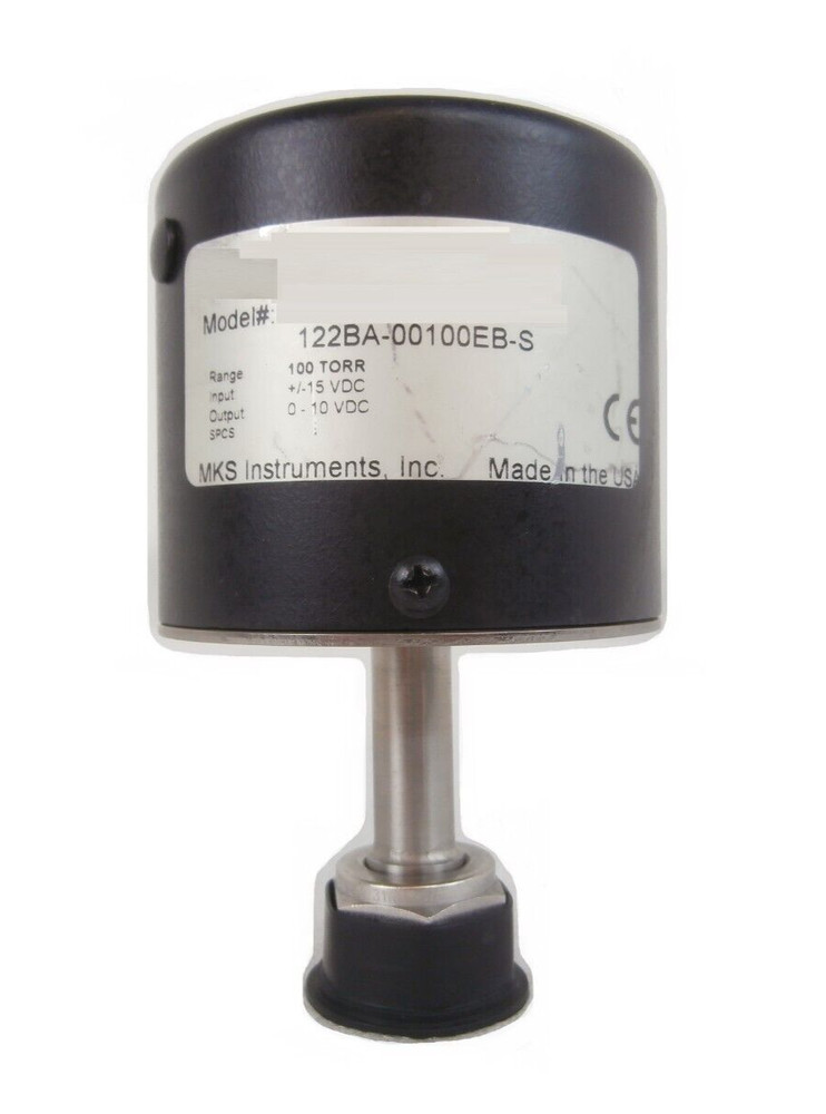 MKS Instruments 122BA-00100EB-S Baratron Pressure Transducer Tested Working