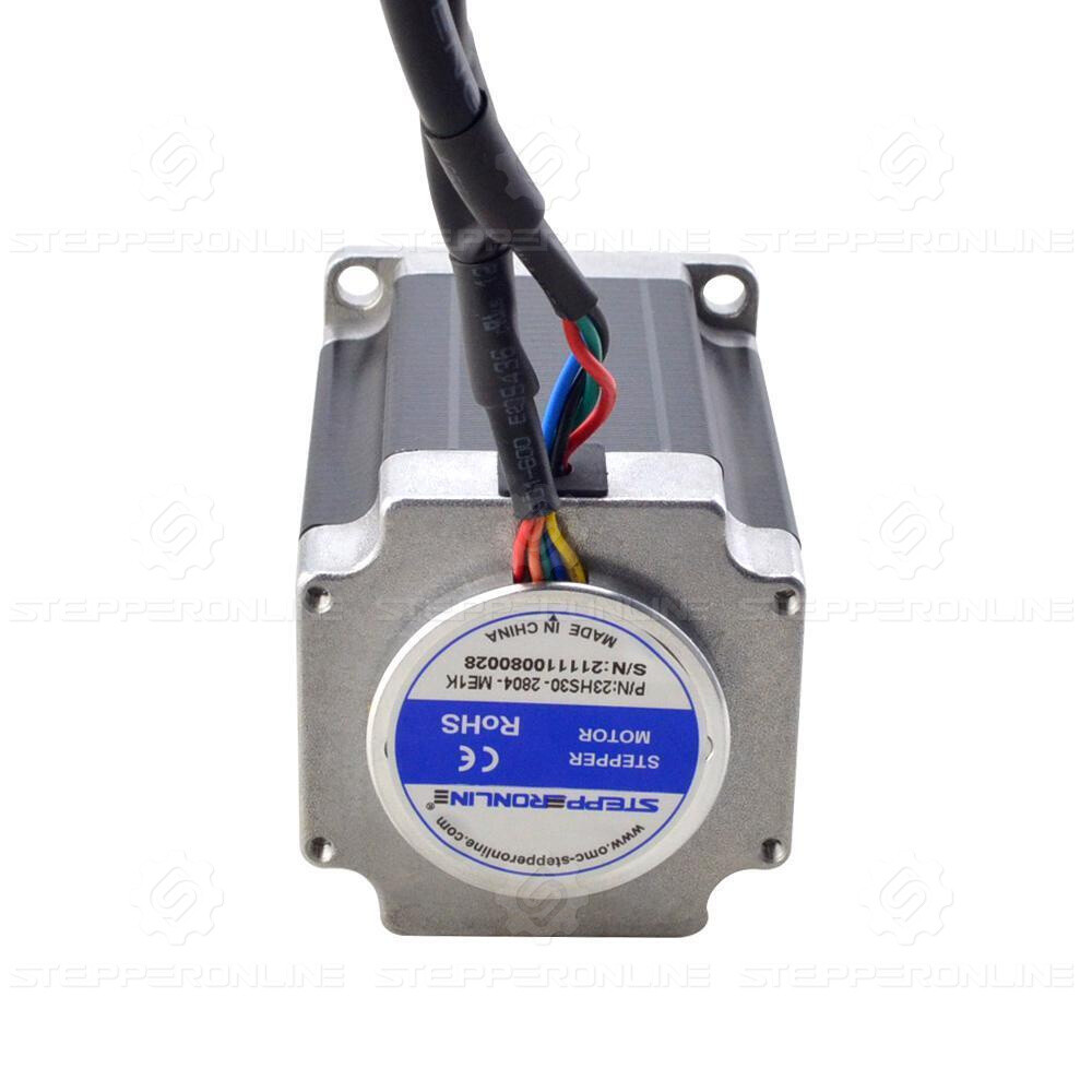 STEPPERONLINE Nema 23 Closed Loop Stepper Motor 262oz.in with Encoder φ6.35mm