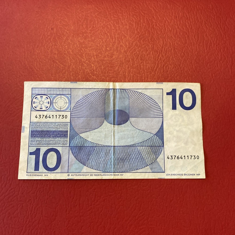 Netherlands- 10 Gulden- 1968