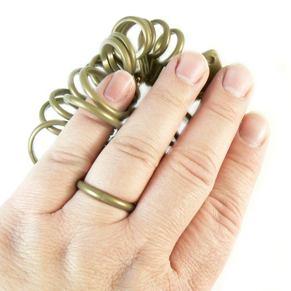 Plastic Finger Ring Sizer Set: Sizes 1-13 with Half Sizes