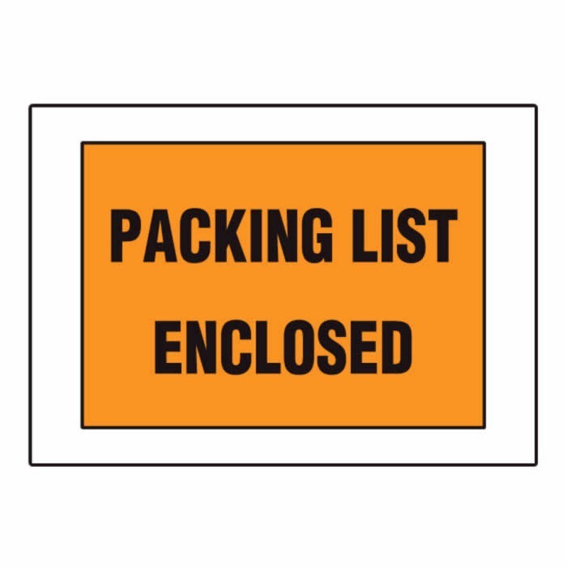 Open End Press-Pack Packing List Envelopes, 4-1/2" x 5-1/2", 24#, Plastic