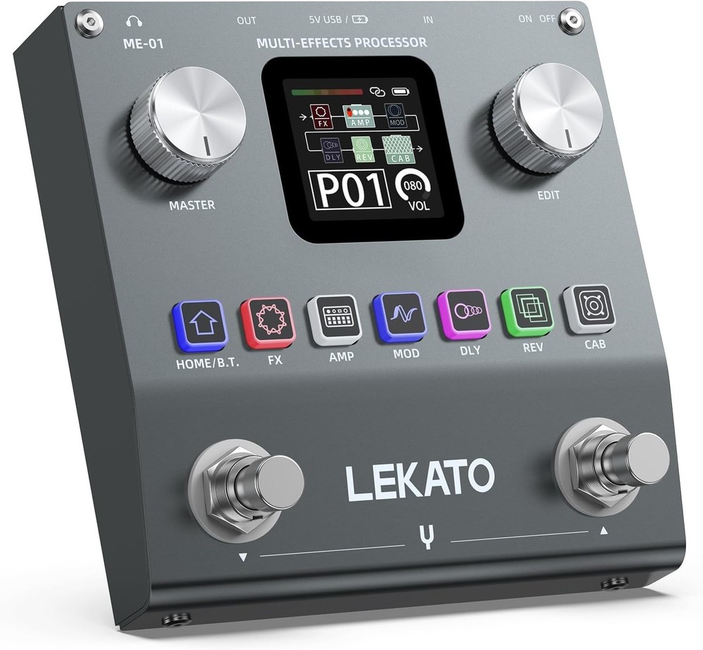 Innovative Bluetooth Guitar Effects Processor with 80 Presets and 3rd IR Support