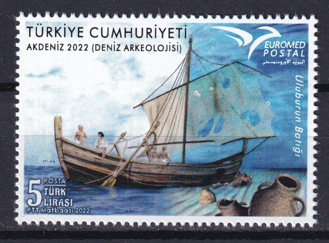 Turkey 2022 Ships MNH stamp