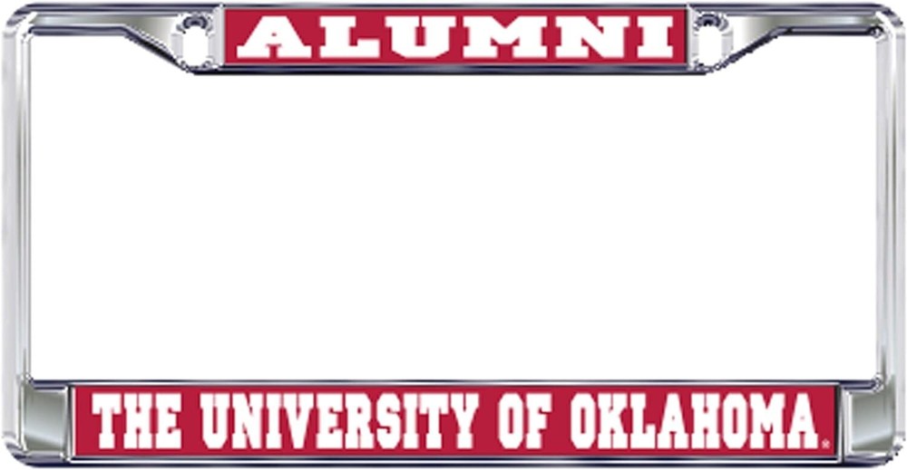 OU OKLAHOMA Sooners ALUMNI Chrome License Plate Frame
