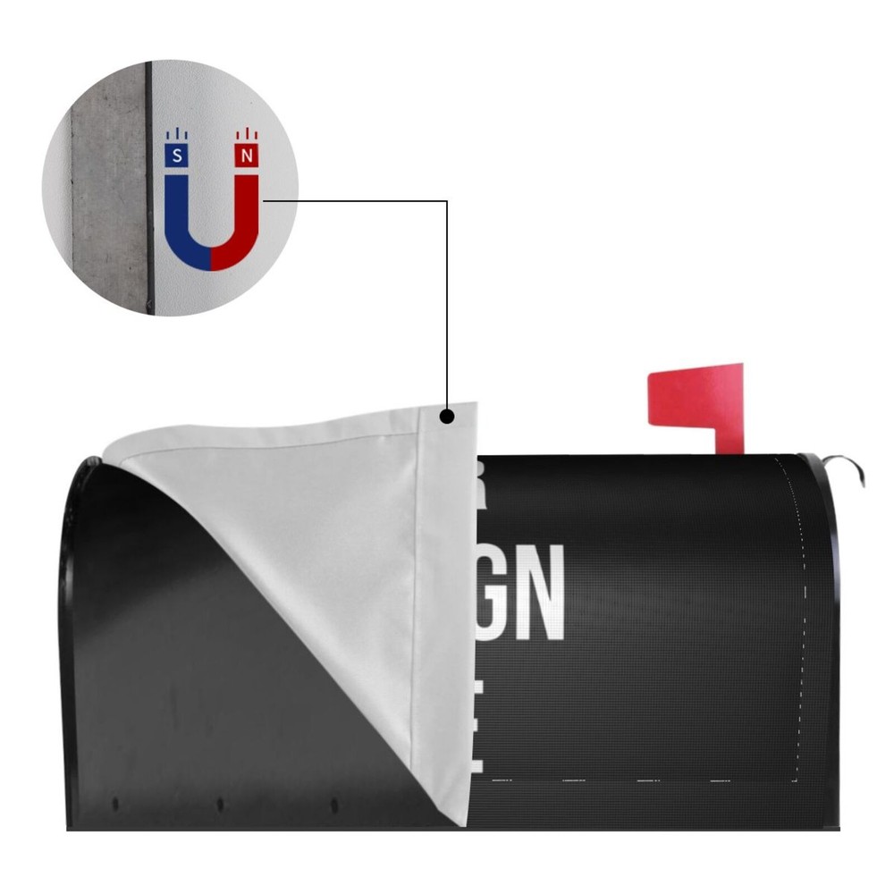 Custom Mailbox Magnetic Cover Post Letterbox Protective Wrap Waterproof