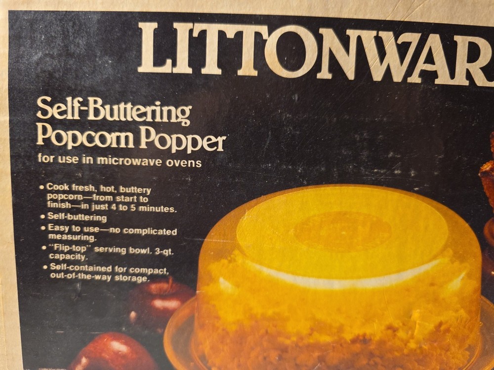 Littonware Self-buttering Popcorn Popper , Tested And Works, Still In Box.