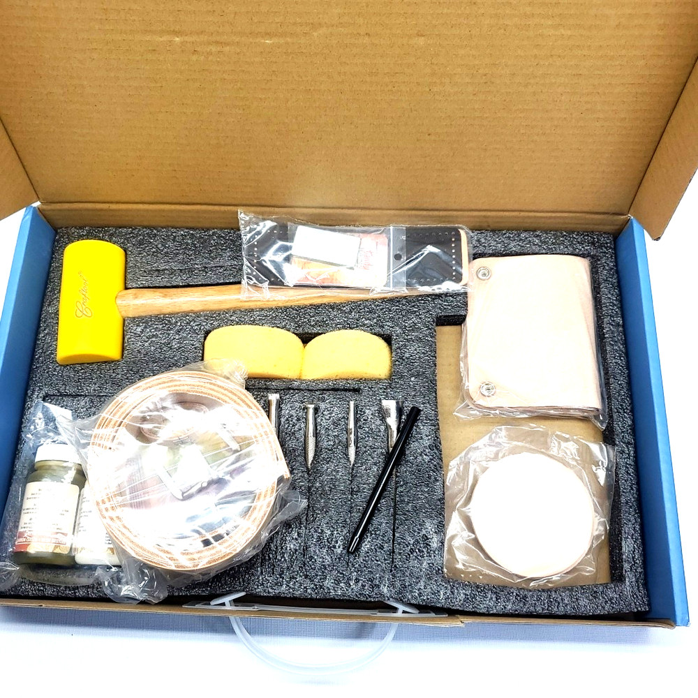 Tandy Basic Stamping Leather Set 1 ~ Includes 5 Leather Projects