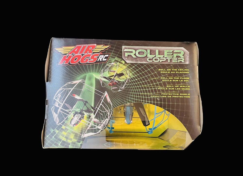 Air Hogs RC Roller Copter Black Blue Spin Master - Rolls Anywhere! - NEW IN BOX