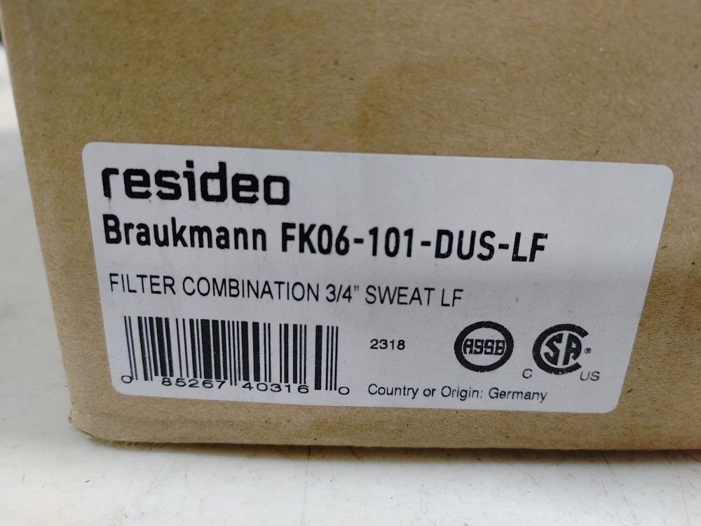 Resideo Braukmann FK06-101-DUS-LF 3/4” Pressure Regulating Valve (T1BE)