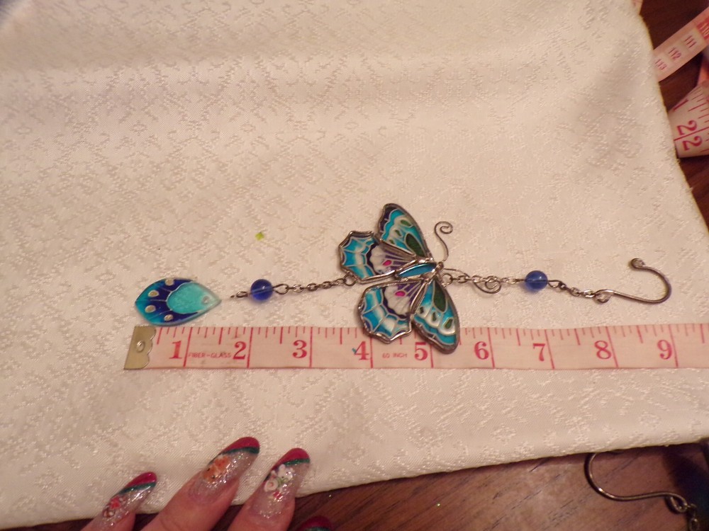 Butterfly Suncatcher Blue, Purple, Pink & White