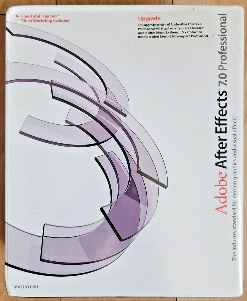 Adobe After Effects 7.0 Professional UPGRADE Version Macintosh -NEW Sealed-