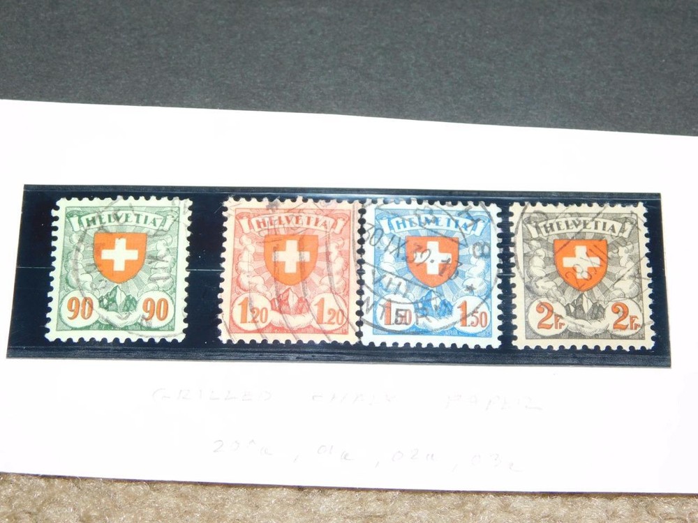 SWITZERLAND, SCOTT#`S 200a-203a, USED