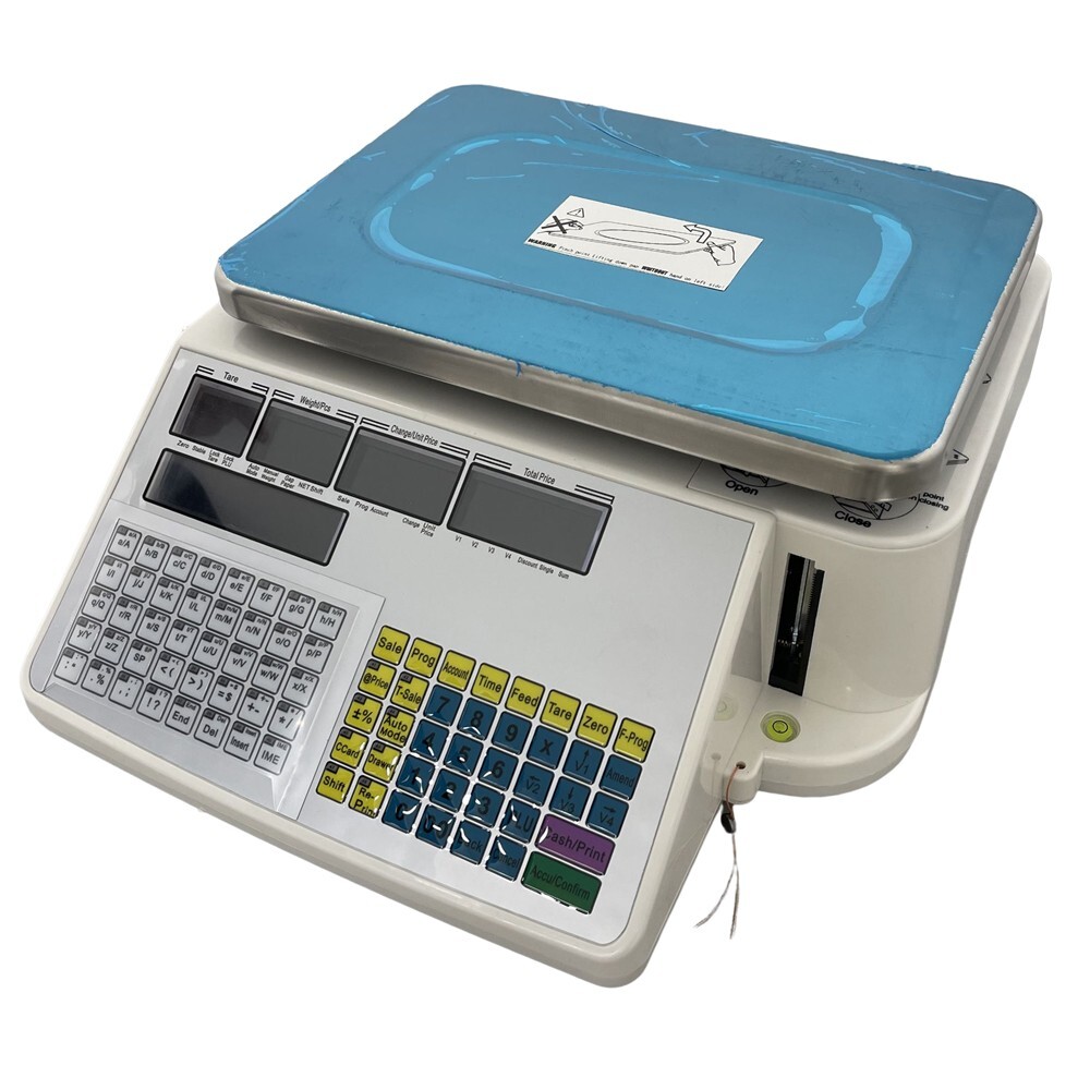 30kg Supermarket Computing Scale Barcode Thermal Printer 5 Window Digital Price