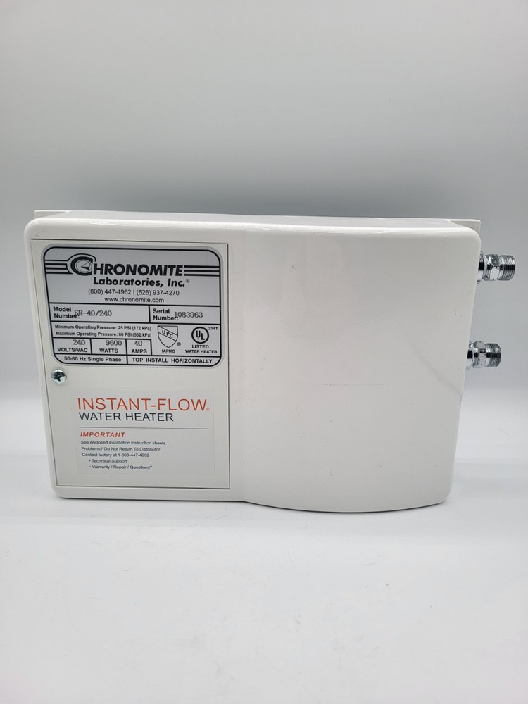 Chronomite SR-40/240 Instant-Flow SR Electric Tankless Water Heater NEW