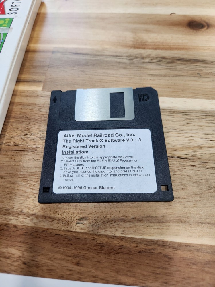 Atlas Right Track Modern Railroad Layout Design Software, PC, 3.5" Disc