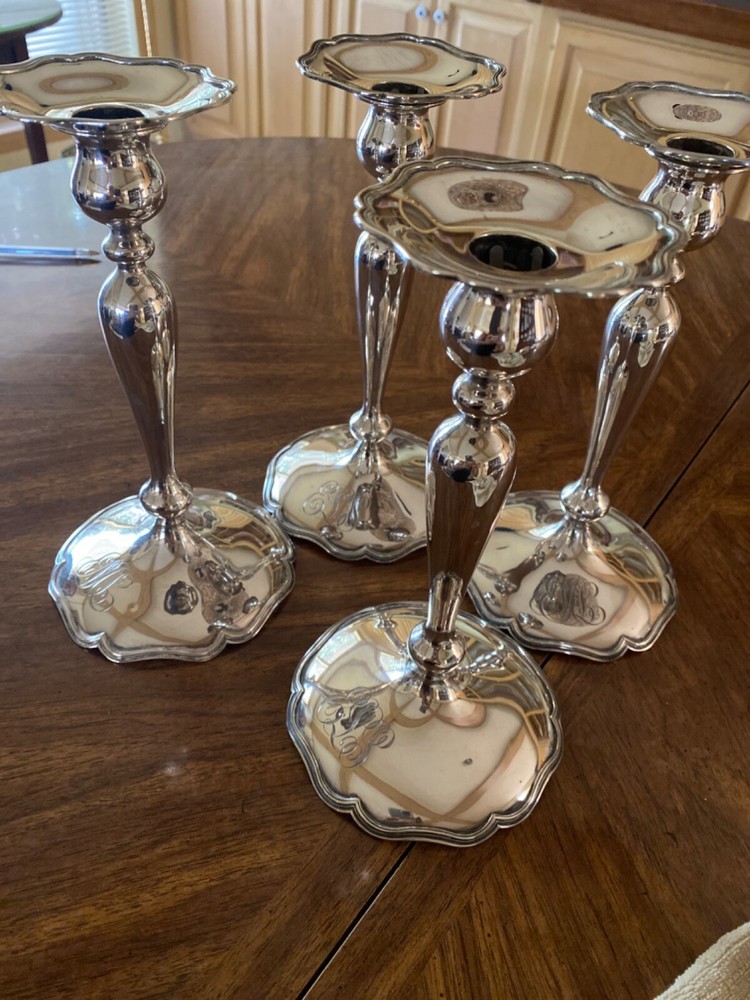 sterling silver candlesticks