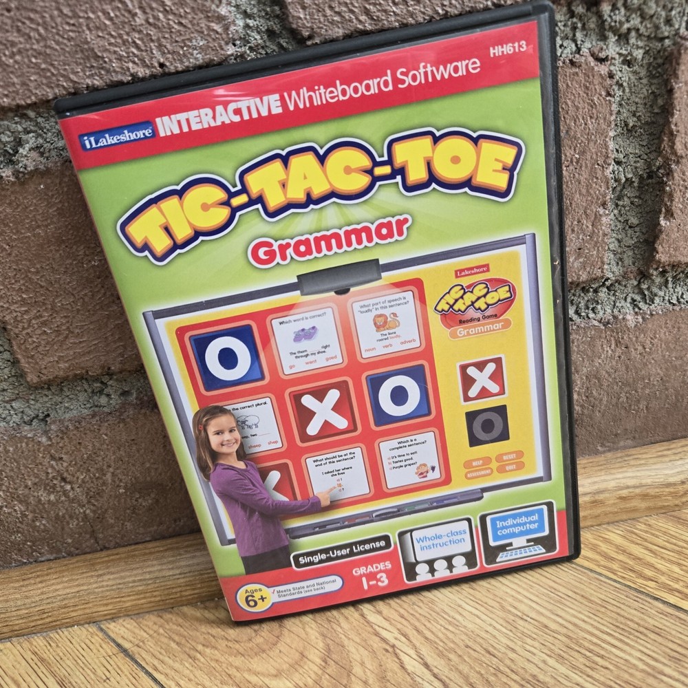 INTERACTIVE WHITEBOARD: TIC-TAC-TOE: GRAMMAR (LAKESHORE PC-MAC 2006) EDUCATIONAL