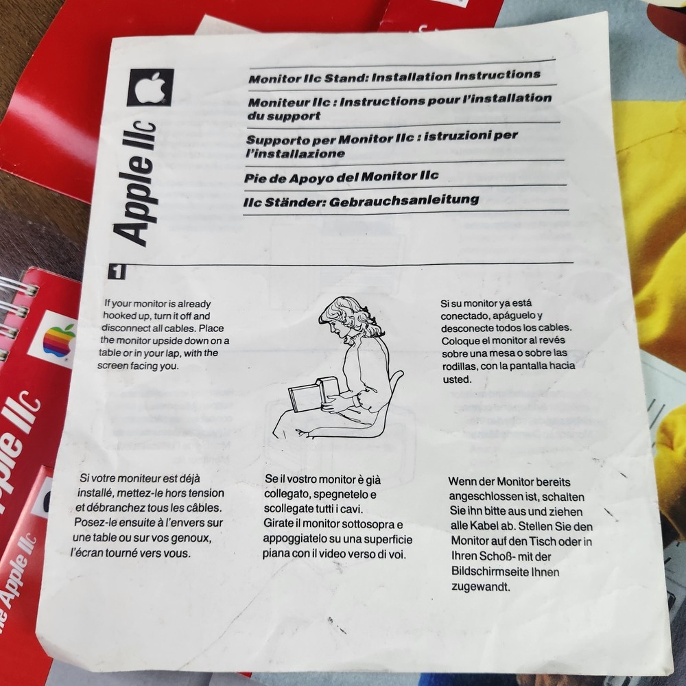 Apple IIc Computer Manual Lot Original Guides System Utilities Joystick Setup