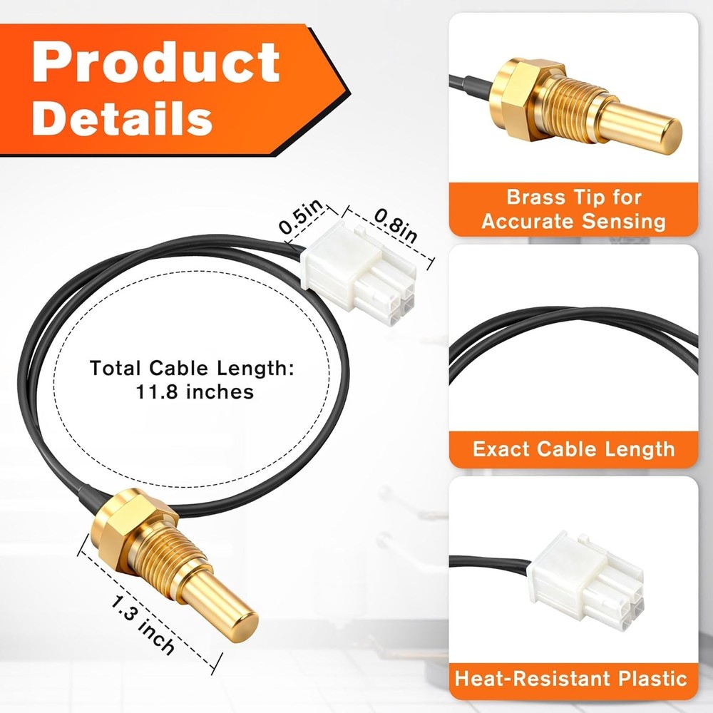 Water Heater Chamber Sensor, Compatible w/ Rheem AP19299, Ultra Low Nox Tankless