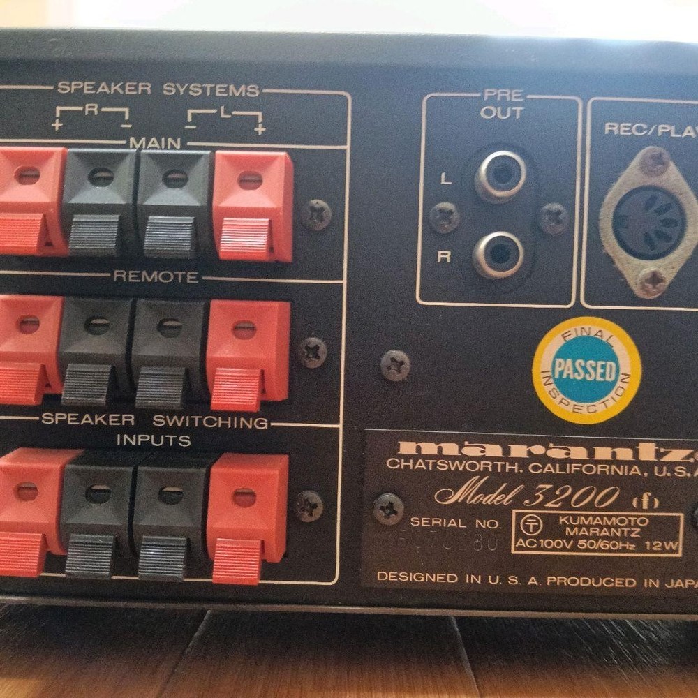 Marantz Model 3200 Stereo Control Console/Preamp Untested For Parts or Repair