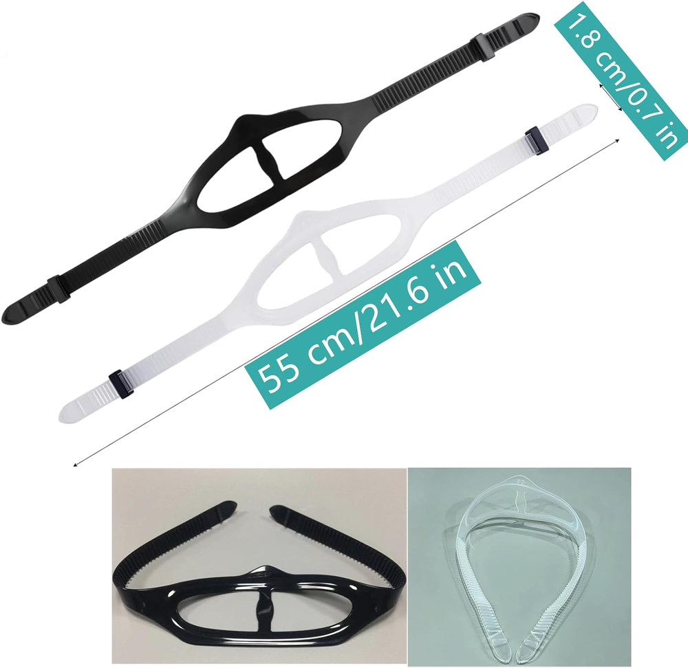 2 PCS Scuba Mask Strap Universal Dive Mask Strap Replacement Silicone Mask Strap
