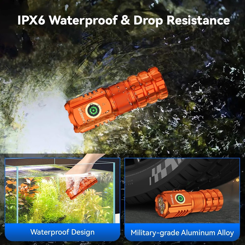 XC06 Mini Flashlight Rechargeable,Pocket Flashlight with Magnet,Super Bright ...