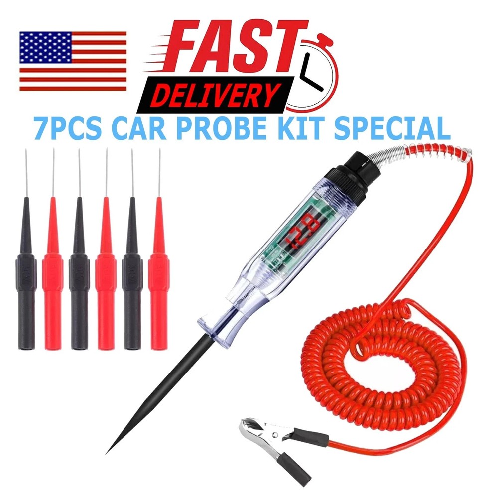 6-36V Automotive Digital Power Probe Circuit Electrical Tester Device System