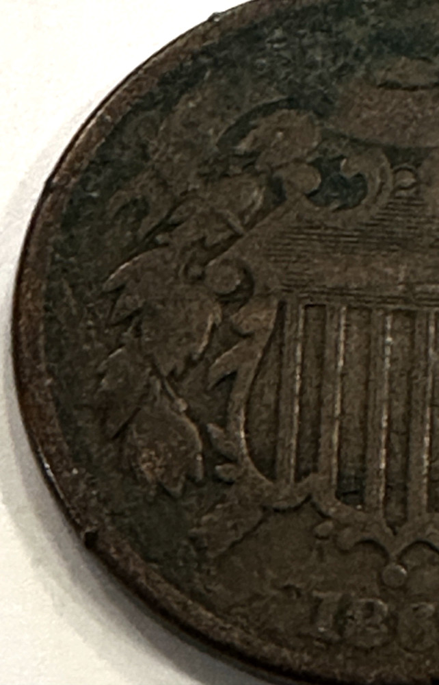 1864 two cent piece large motto LME