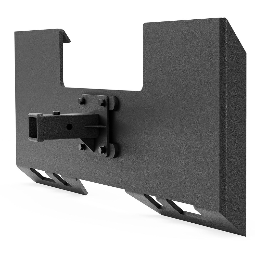 Skid Steer Mount Plate 2 Removable Trailer Hitch Receiver Universal Quick Attach