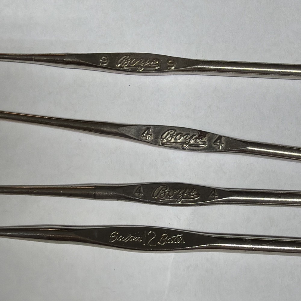 Boye Crochet Hooks. Lace Crocheting. Vintage.