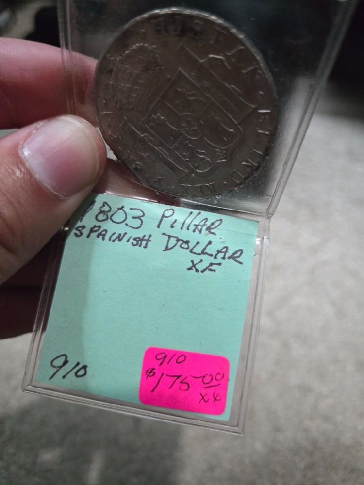 1803 Pillar Spanish Silver Reales Dollar