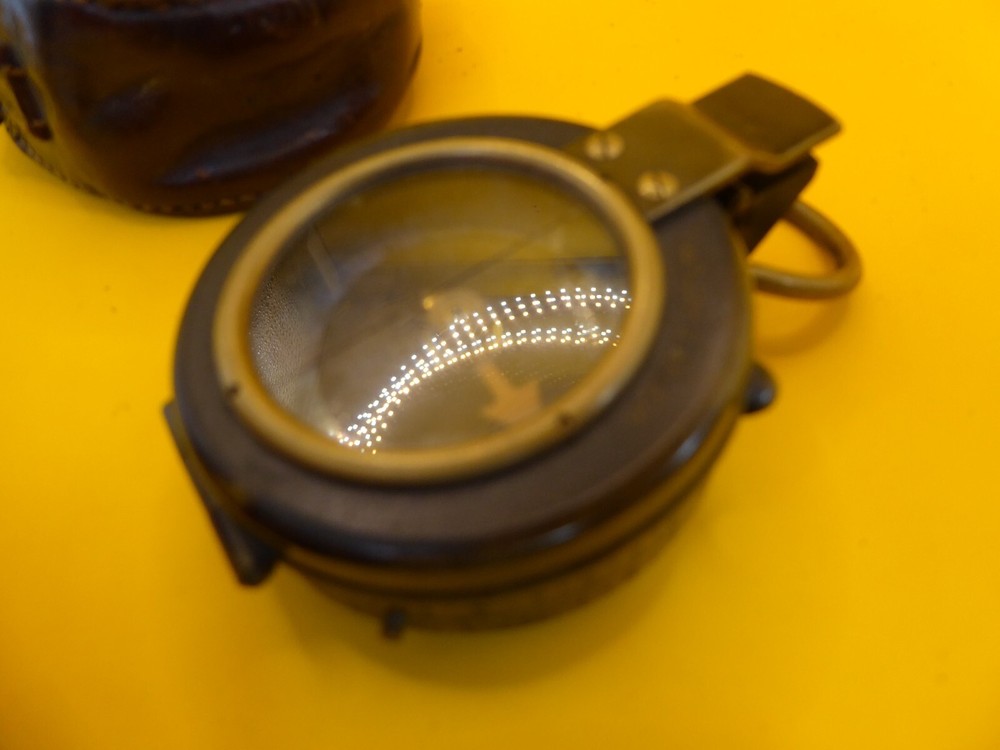 First World War Officers Compass, With Leather Case, Dated 1917, Excellent.